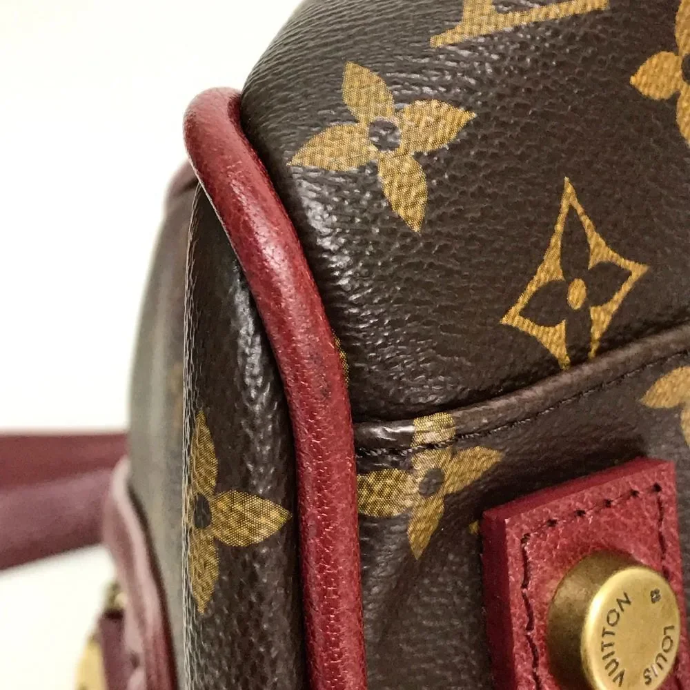 Louis Vuitton Monogram Speedy Mini Boston Bag Handbag Canvas Brown